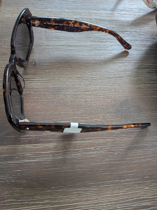 Kate Spade Bellamy Sunglasses, Tortoise Square with Case and Cleaning Cloth main image 5